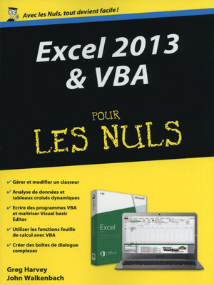 cover image of Excel 2013 et VBA Mégapoche Pour les Nuls